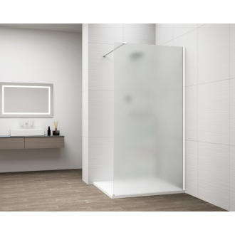 ESCA WHITE MAT sprchová zástena na inštaláciu k stene, matné sklo, 1500 mm ES1115-03