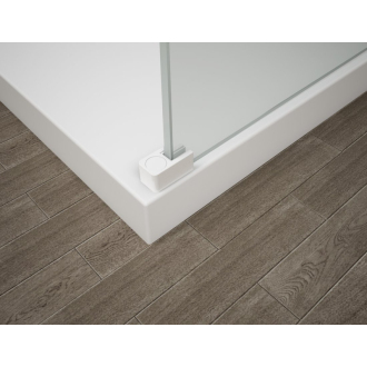 ESCA WHITE MAT sprchová zástena na inštaláciu k stene, matné sklo, 1500 mm ES1115-03