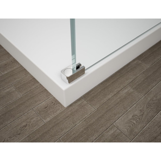 ESCA CHROME sprchová zástena na inštaláciu k stene, sklo Marron, 1400 mm ES1514-01