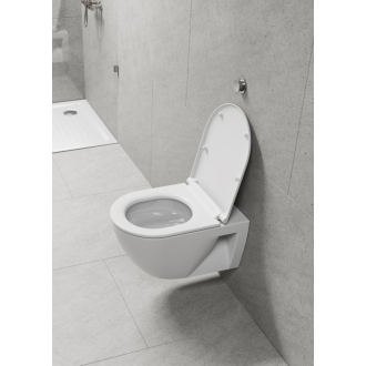 PURA ECO závesná WC misa, Swirlflush, 36x55cm, biela dual-mat 880709