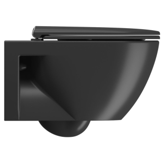 PURA ECO závesná WC misa, Swirlflush, 36x55cm, čierna dual-mat 880726