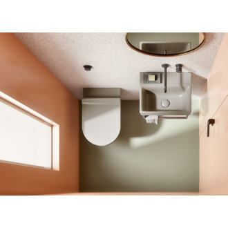 PURA závesná WC misa, Swirlflush, 36x50cm, creta dual-mat 881608