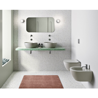 PURA závesná WC misa, Swirlflush, 36x50cm, cenere dual-mat 881617