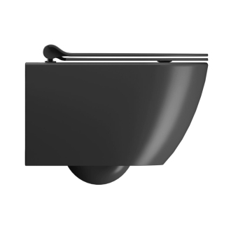PURA závesná WC misa, Swirlflush, 36x50cm, čierna dual-mat 881626