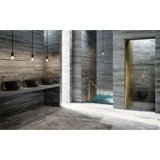 PURA závesná WC misa, Swirlflush, 36x50cm, čierna dual-mat 881626
