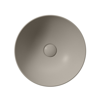 PURA keramické umývadlo na dosku, priemer 40cm, tortora mat 884605