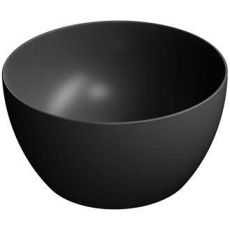 PURA keramické umývadlo na dosku, priemer 42cm, čierna mat 885226