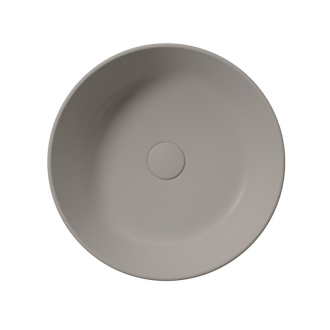 KUBE X keramické umývadlo na dosku, priemer 45cm, tortora mat 942705