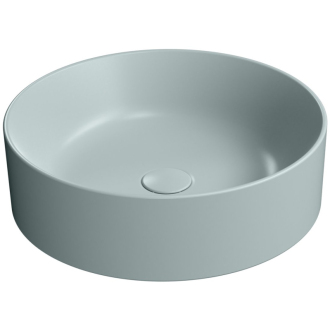 KUBE X keramické umývadlo na dosku, priemer 45cm, ghiaccio mat 942715