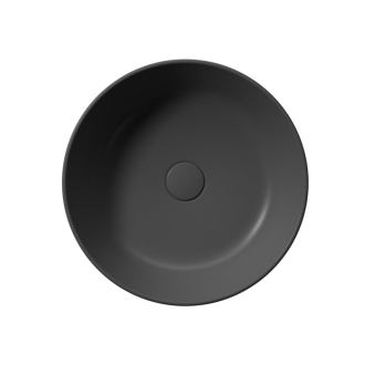 KUBE X keramické umývadlo na dosku, priemer 45cm, čierna mat 942726