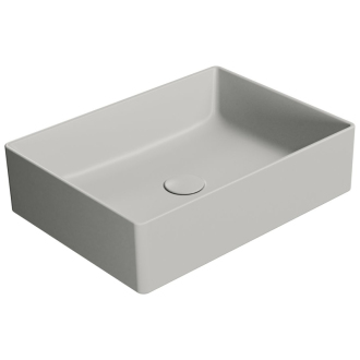 KUBE X keramické umývadlo na dosku, 50x37cm, cenere mat 942917