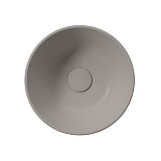 KUBE X keramické umývadlo na dosku, priemer 32cm, tortora mat 943505