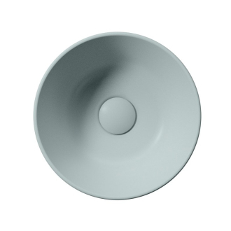 KUBE X keramické umývadlo na dosku, priemer 32cm, ghiaccio mat 943515