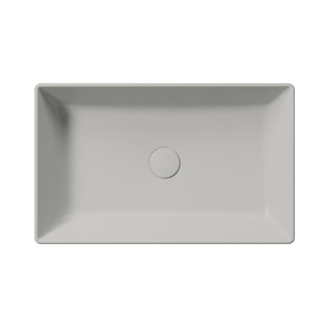 KUBE X keramické umývadlo na dosku, 60x37cm, cenere mat 945317