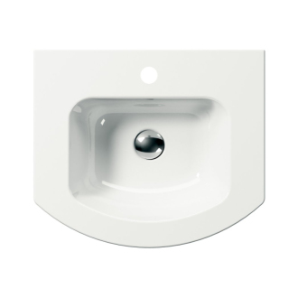PURA keramické umývadlo Slim oblé 52x44cm, biela ExtraGlaze 8830111
