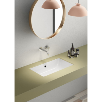 KUBE X keramické umývadlo 60x37cm, zápustné, brúsená hrana, biela ExtraGlaze 8953911