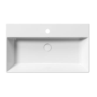 KUBE X keramické umývadlo 80x47cm, brúsená spodná hrana, biela ExtraGlaze 94229111