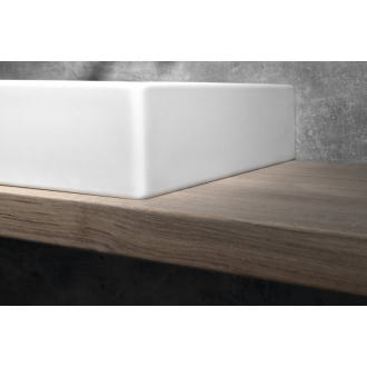 KUBE X keramické umývadlo 80x47cm, brúsená spodná hrana, 3 otvory, biela 94229311