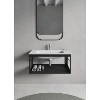 PURA konštrukcia pod umývadlo 82x46cm, čierna mat MSP8228