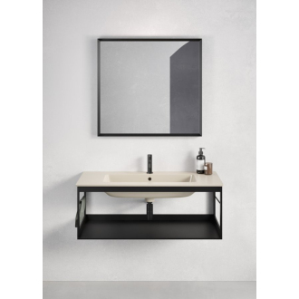 PURA konštrukcia pod umývadlo 82x46cm, čierna mat MSP8228