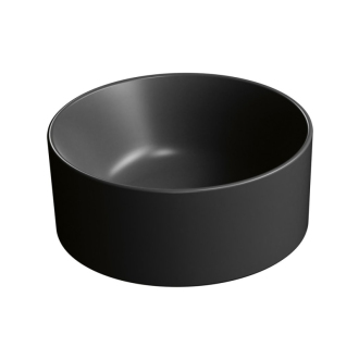 KUBE X keramické umývadlo na dosku, priemer 32cm, čierna mat 943526