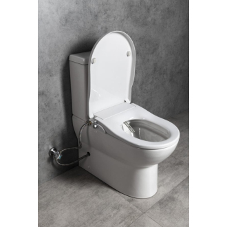 JALTA WC kombi, Rimless, s bidetovým sedadlom CLEAN STAR, spodný/zadný odpad, biela LB402-1