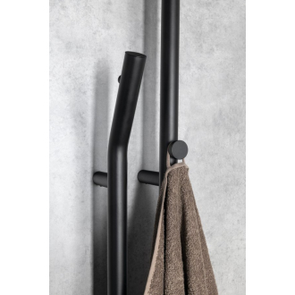 DUOPASSO elektrický sušiak uterákov s časovačom, 122x1700mm, 45 W, čierna mat ER330