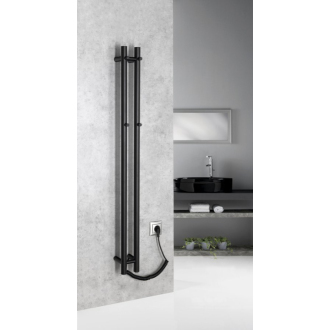 PAPINADO elektrický sušiak uterákov 109x1200mm, 40W, čierna mat ER340