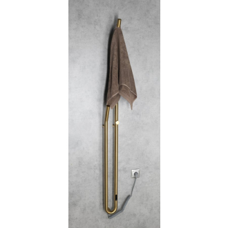 DUOPASSO elektrický sušiak uterákov s časovačom, 122x1700mm, 45 W, zlato mat ER830