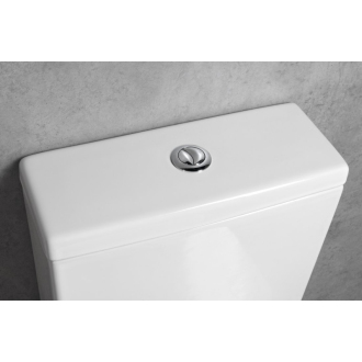 LEON RIMLESS WC kombi misa s nádržkou, spodný/zadný odpad, biela 201.437.4