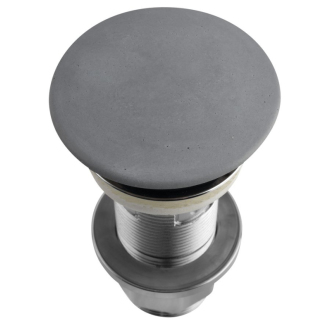 Umývadlová výpusť 5/4“, click-clack, betónová zátka, 10-80mm, šedá FG917