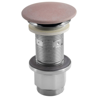 Umývadlová výpusť 5/4“, click-clack, betónová zátka, 10-80mm, ružová FG921