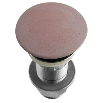 Umývadlová výpusť 5/4“, click-clack, betónová zátka, 10-80mm, ružová FG921