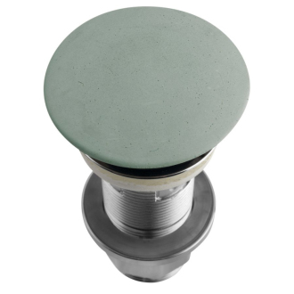 Umývadlová výpusť 5/4“, click-clack, betónová zátka, 10-80mm, zelená FG923