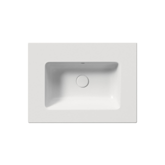 PURA keramické umývadlo Slim 62x46cm, bez otvoru, biela mat 8884009