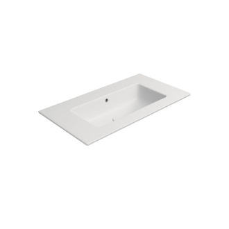 PURA keramické umývadlo Slim 82x46cm, bez otvoru, biela mat 8885009