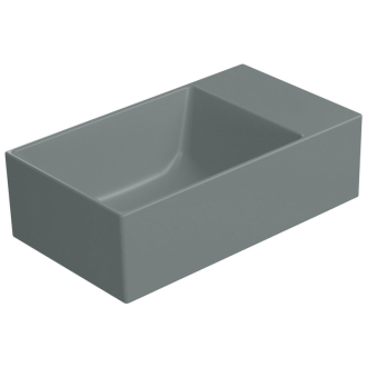 KUBE X keramické umývadlo 40x23cm, bez otvoru, pravé/ľavé, agave mat 9484004