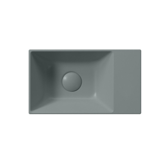 KUBE X keramické umývadlo 40x23cm, bez otvoru, pravé/ľavé, agave mat 9484004