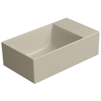 KUBE X keramické umývadlo 40x23cm, bez otvoru, pravé/ľavé, creta mat 9484008