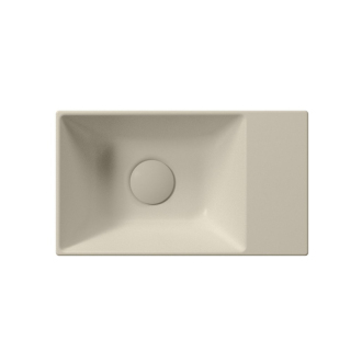 KUBE X keramické umývadlo 40x23cm, bez otvoru, pravé/ľavé, creta mat 9484008