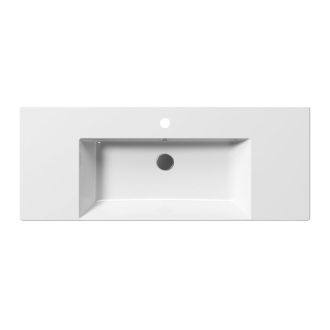 KUBE X keramické umývadlo 120x47cm, s odkladacími plochami, biela ExtraGlaze 94529111