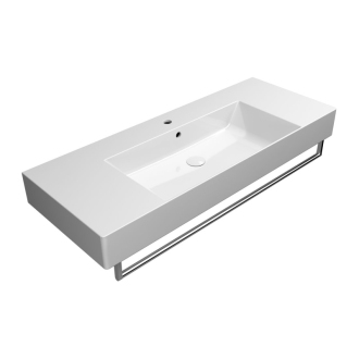 KUBE X keramické umývadlo 120x47cm, s odkladacími plochami, biela ExtraGlaze 94529111