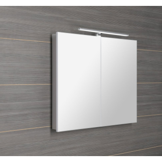 GRETA galerka s LED osvetlením, 81x70x14cm, biela mat GR080-0031