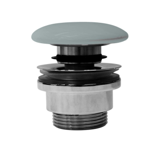 GSI umývadlová výpusť 5/4“, click-clack, keramická zátka, 5-65mm, ghiaccio mat PCS15