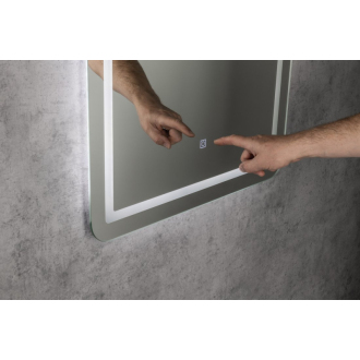 SALICA zrkadlo s LED osvetlením 60x80cm, dotykový senzor, stmievateľné SC080