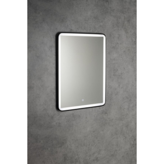 SWIDA zrkadlo s LED osvetlením 60x80cm, dotykový senzor, stmievateľné, čierna mat SW060