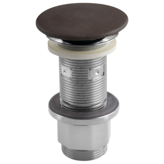 Umývadlová výpusť 5/4“, click-clack, betónová zátka, 10-80mm, tmavo hnedá FG915