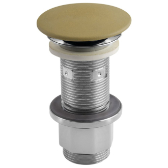 Umývadlová výpusť 5/4“, click-clack, betónová zátka, 10-80mm, žltá FG922