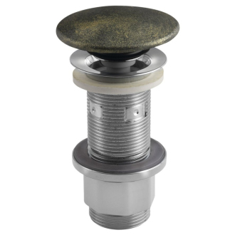 Umývadlová výpusť 5/4“, click-clack, betónová zátka, 10-80mm, zlato FG918
