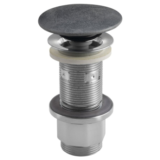 Umývadlová výpusť 5/4“, click-clack, betónová zátka, 10-80mm, strieborná FG919